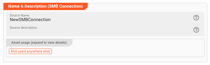 Name & Description (Connection SMB)