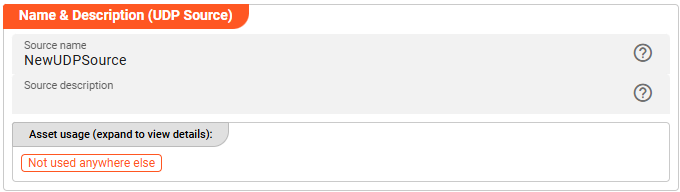 Name & Description (UDP Source) Name & Description (UDP Source)