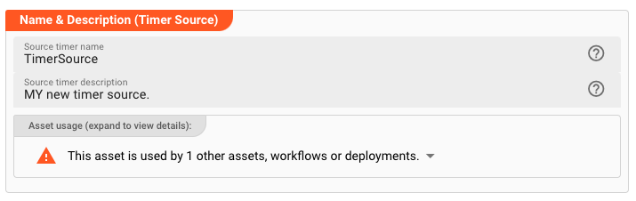 Name &amp; Description (Timer Source)