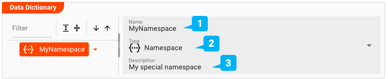Declare namespace (Service JDBC)
