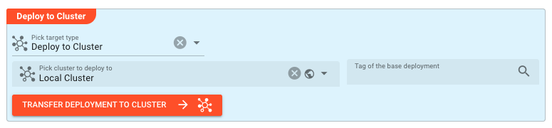 Deploy to Target section showing inheritance field
