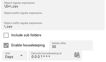 Housekeeping (Google Cloud Storage Source)