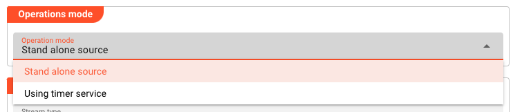 Operation Mode (Timer Source)