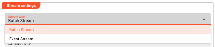 Stream Type (Timer Source)