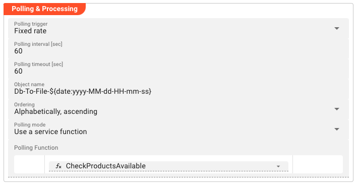 Polling and Processing (Service Source)