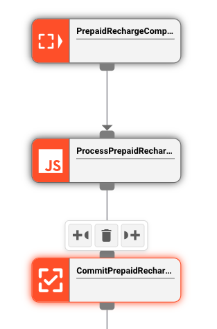 Workflow showing SQS trigger → JavaScript Processor → Input Frame Committer